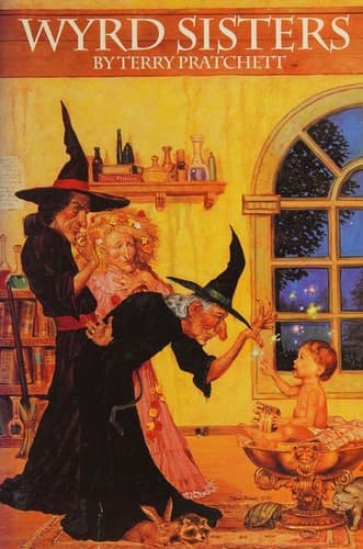 Wyrd Sisters cover backdrop