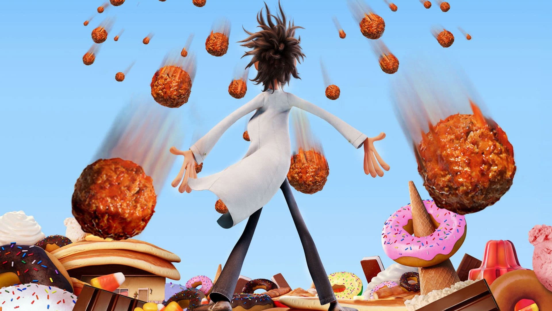 Cloudy with a Chance of Meatballs backdrop