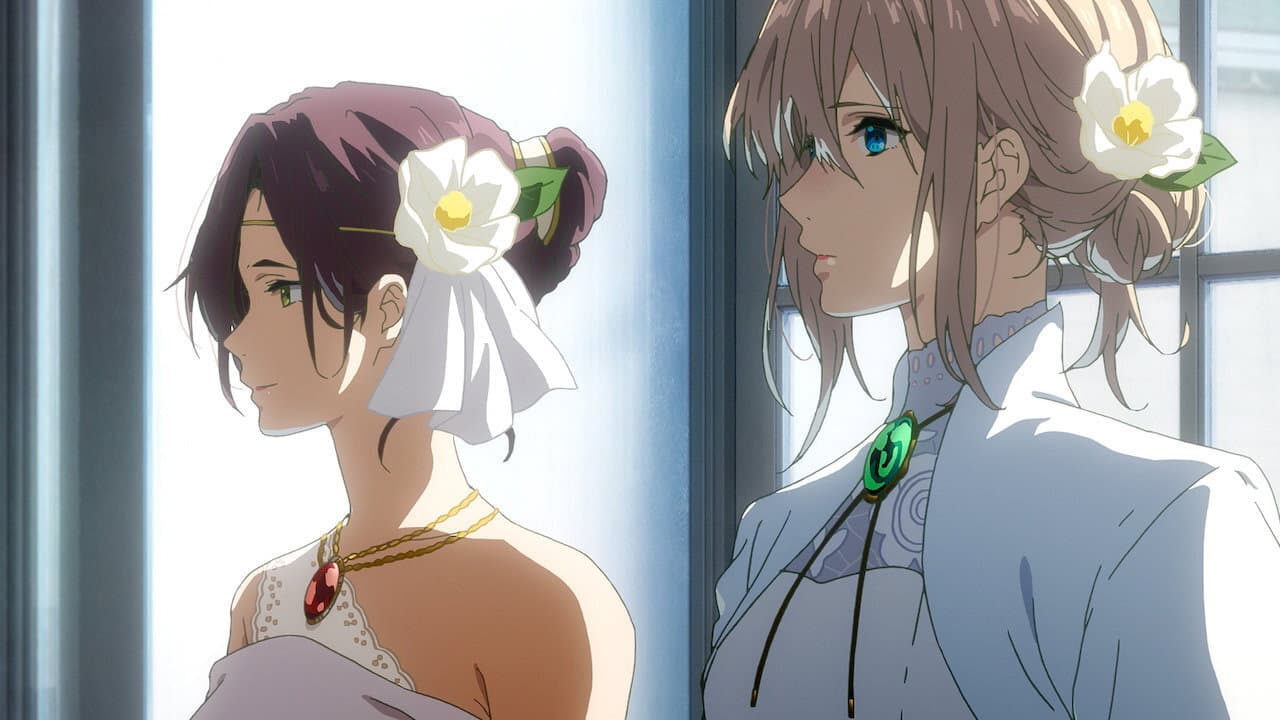 Violet Evergarden: Eternity and the Auto Memory Doll backdrop