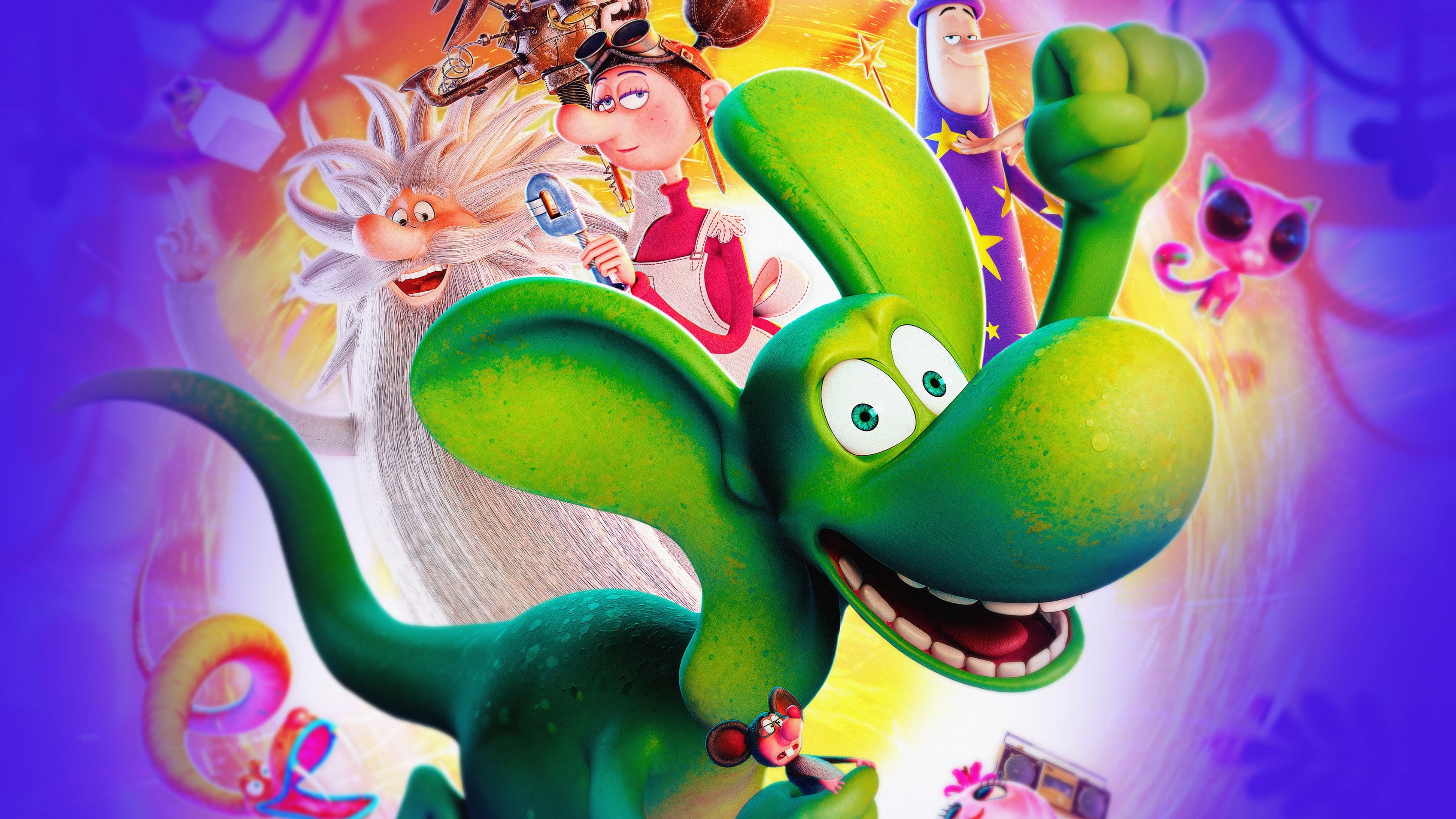 The Green Dinosaur backdrop
