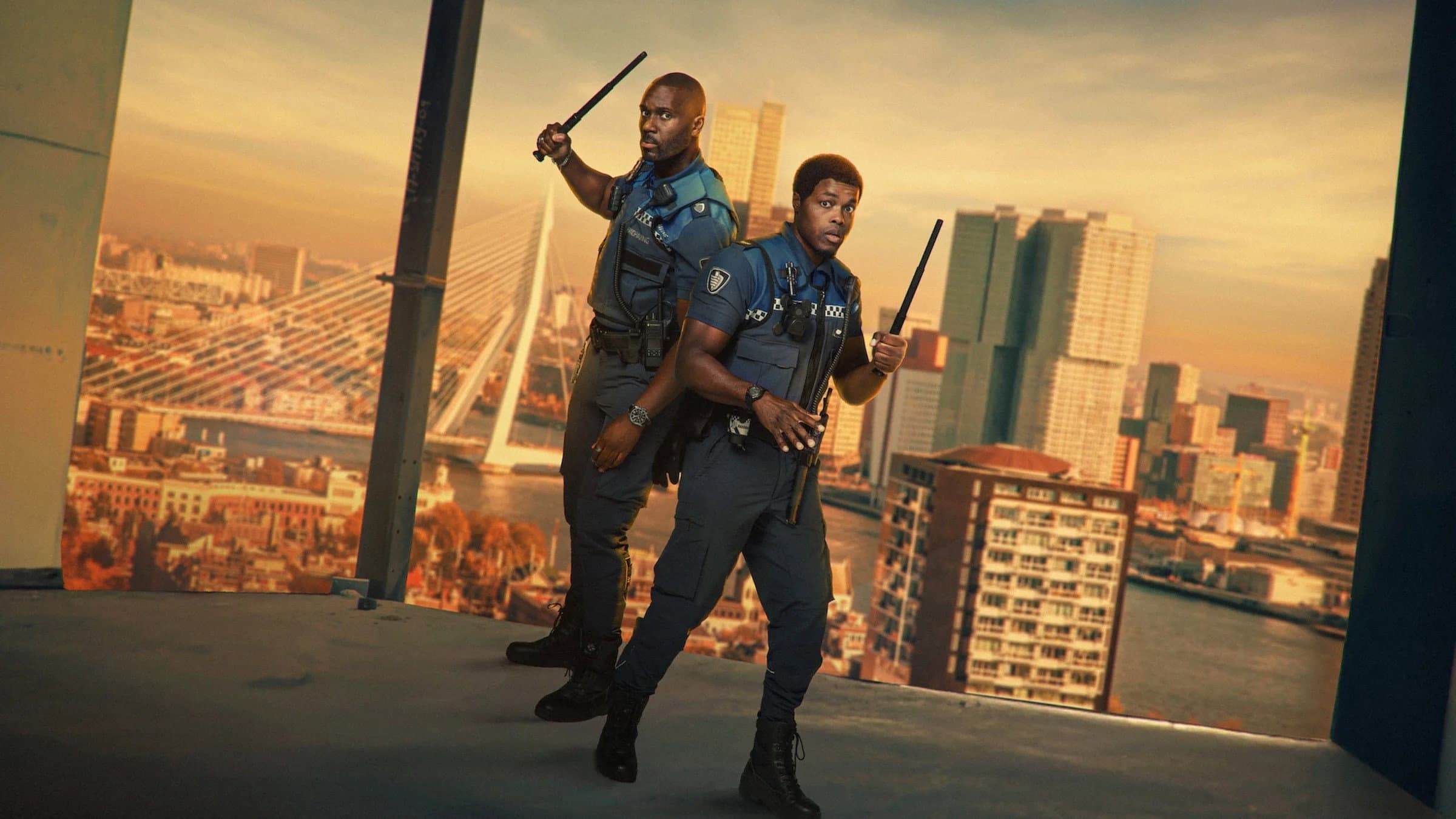 Almost Cops backdrop