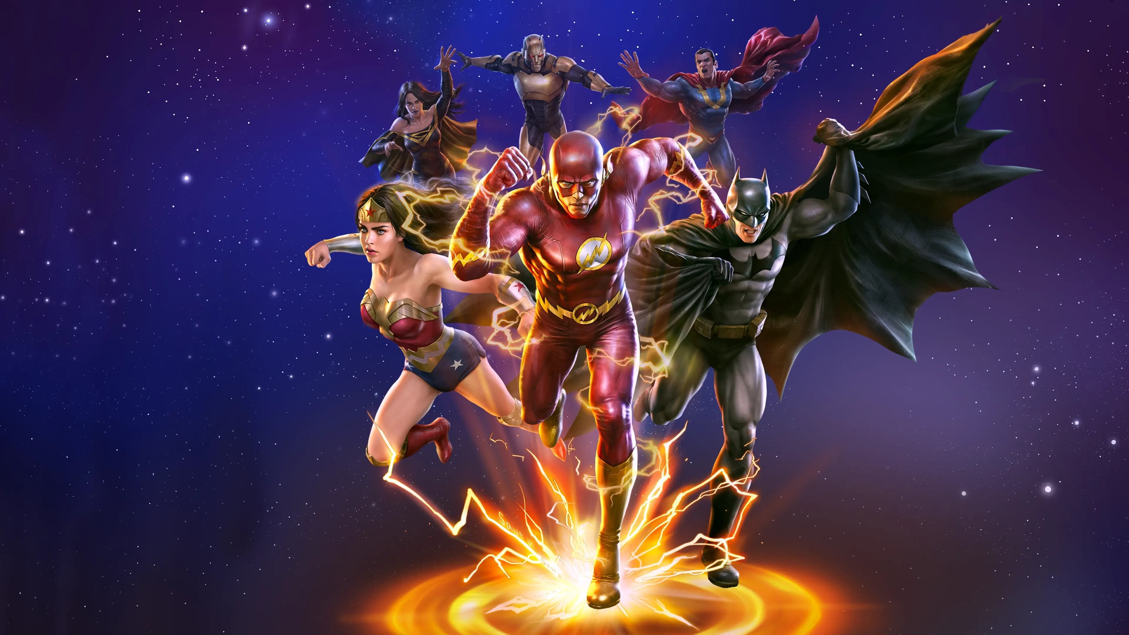 Justice League: Crisis on Infinite Earths Part One backdrop
