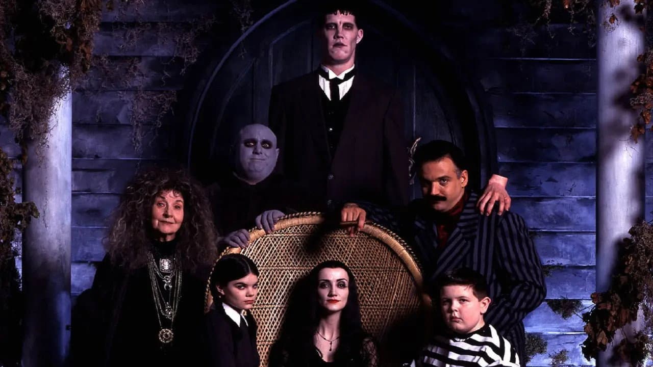 The New Addams Family backdrop