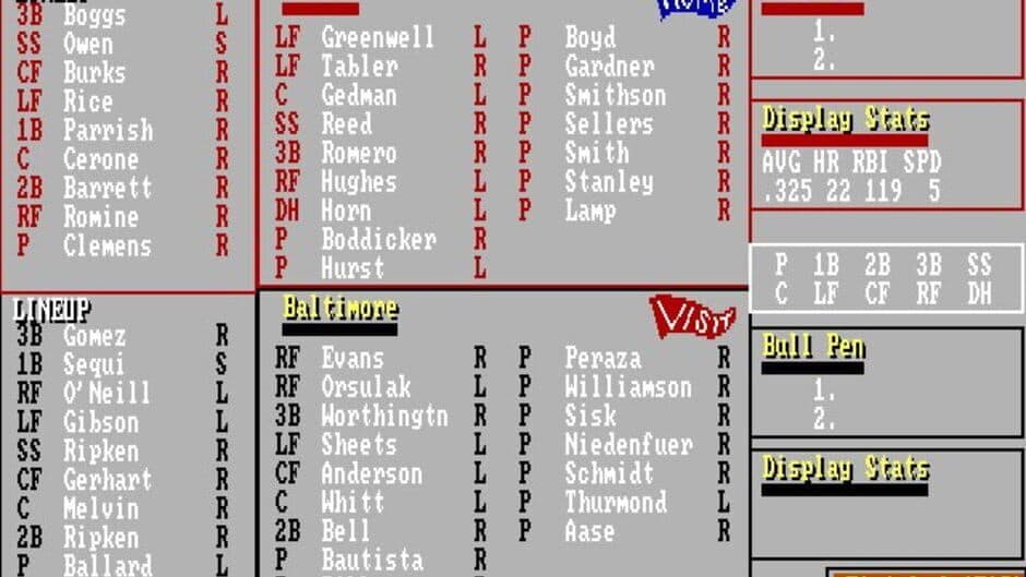 Earl Weaver Baseball screenshot 1