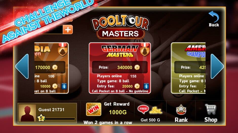 Pool Tour Master screenshot 2
