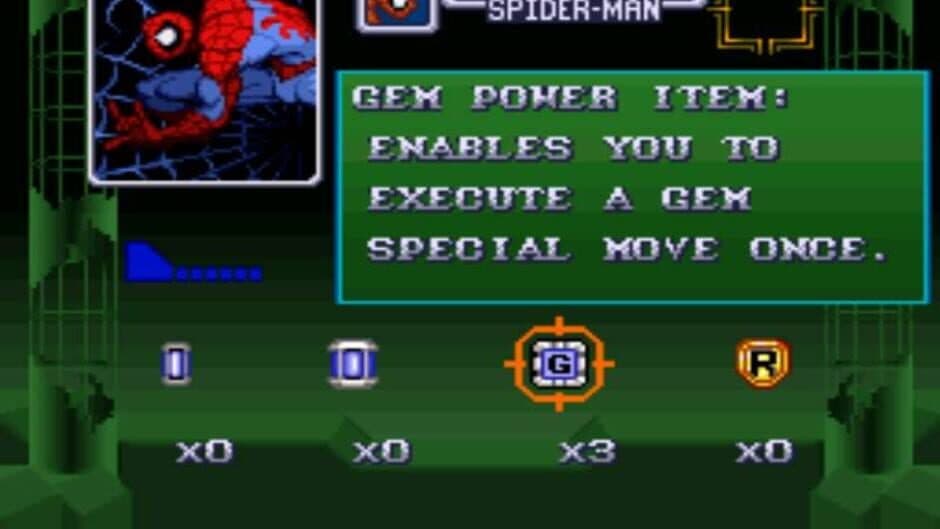 Marvel Super Heroes in War of the Gems screenshot 2
