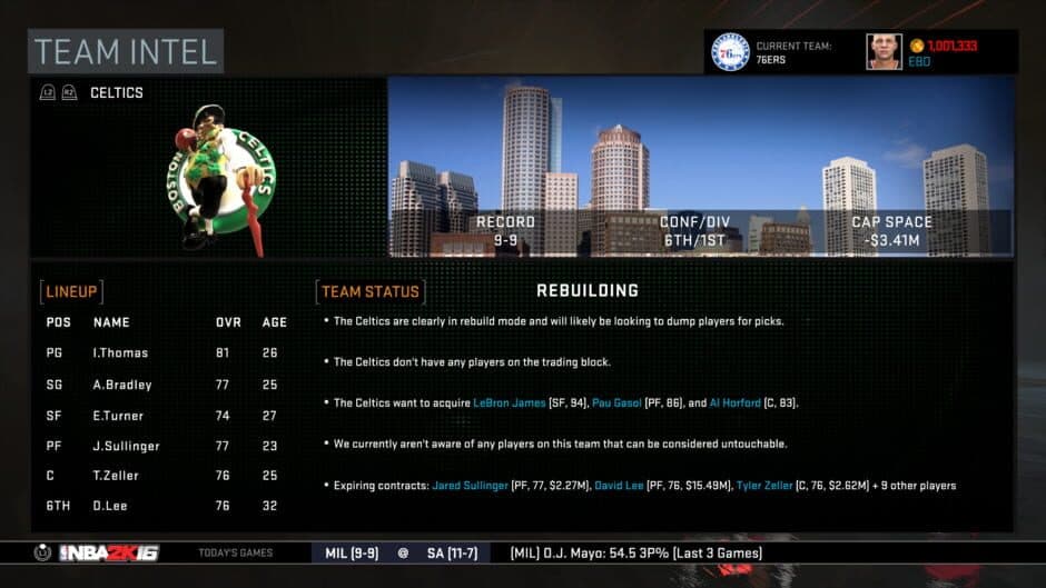 NBA 2K16 screenshot 1