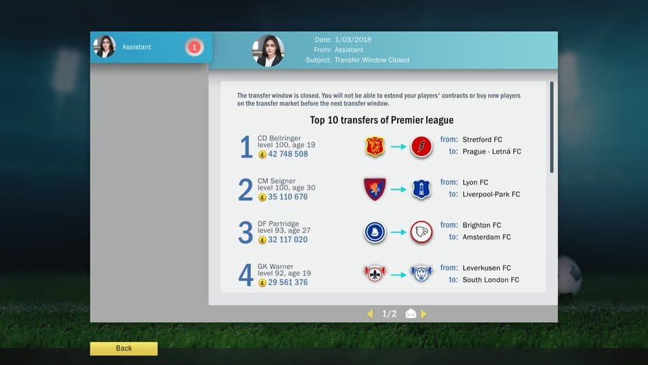 Football, Tactics & Glory screenshot 8