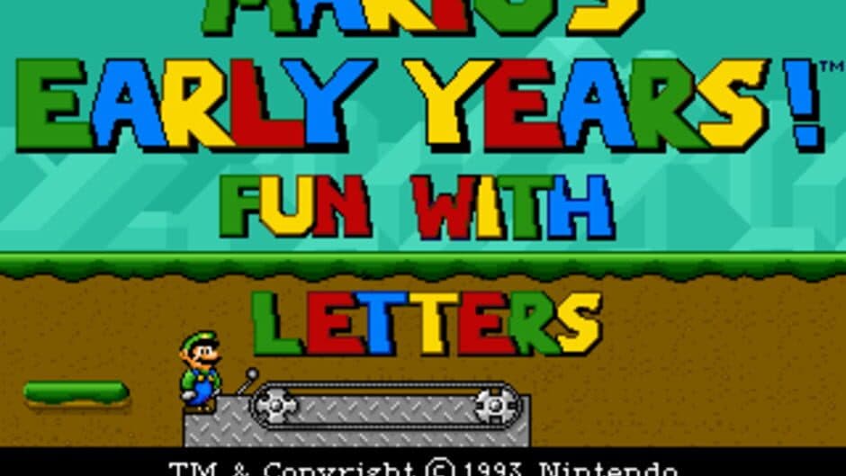 Mario's Early Years! Fun with Letters screenshot 2