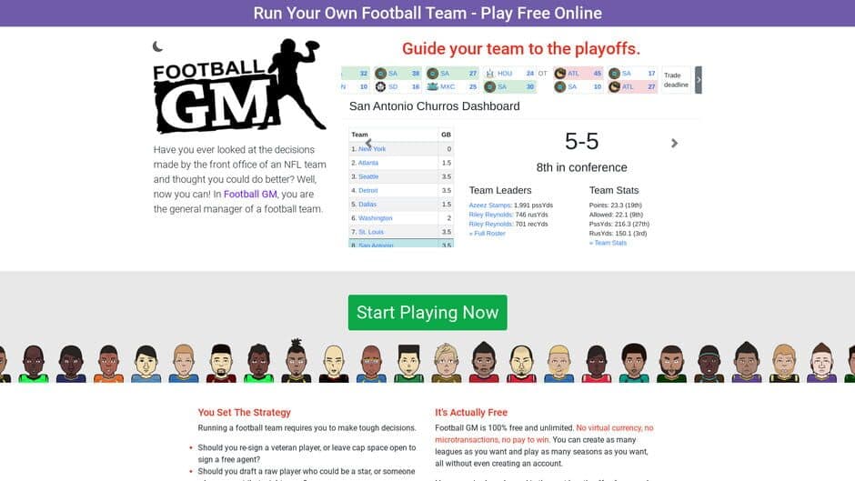 Football GM screenshot 1