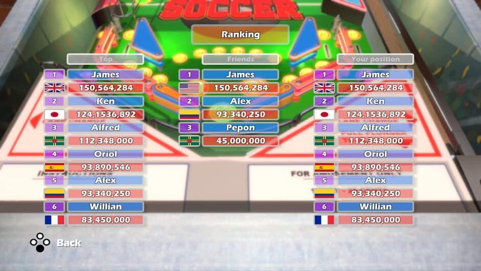 World Soccer Pinball screenshot 1