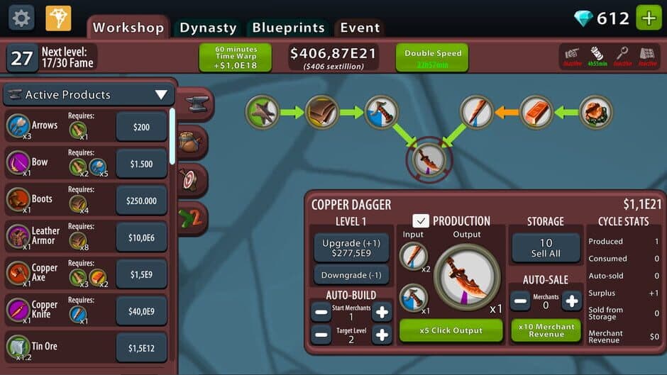 Crafting Idle Clicker screenshot 2