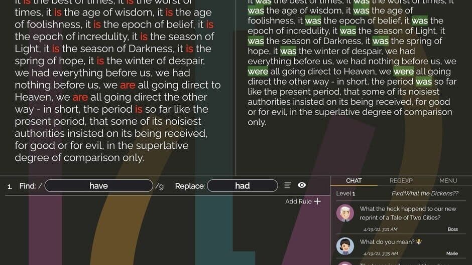 Copy Editor: A RegEx Puzzle screenshot 1