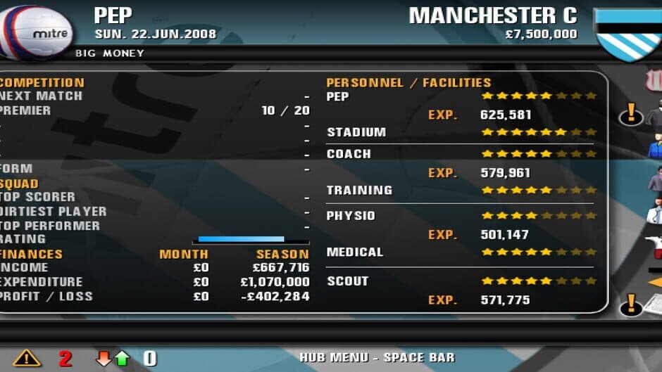 Premier Manager 09 screenshot 9