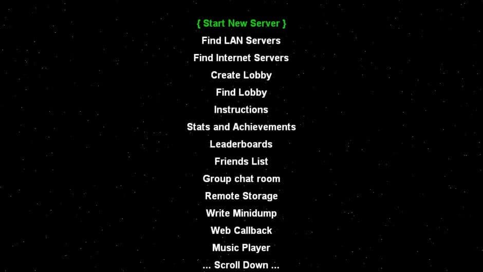 Spacewar screenshot 1