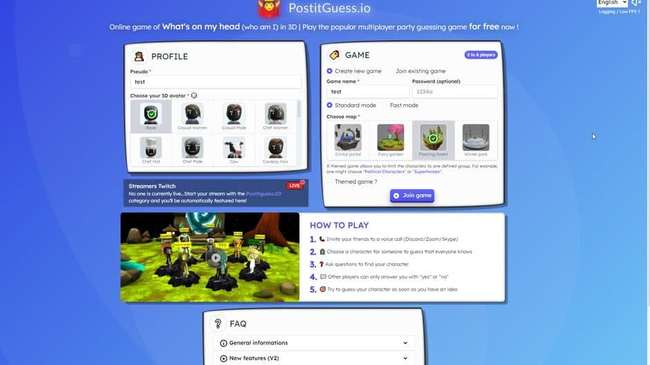 PostItGuess.io screenshot 2