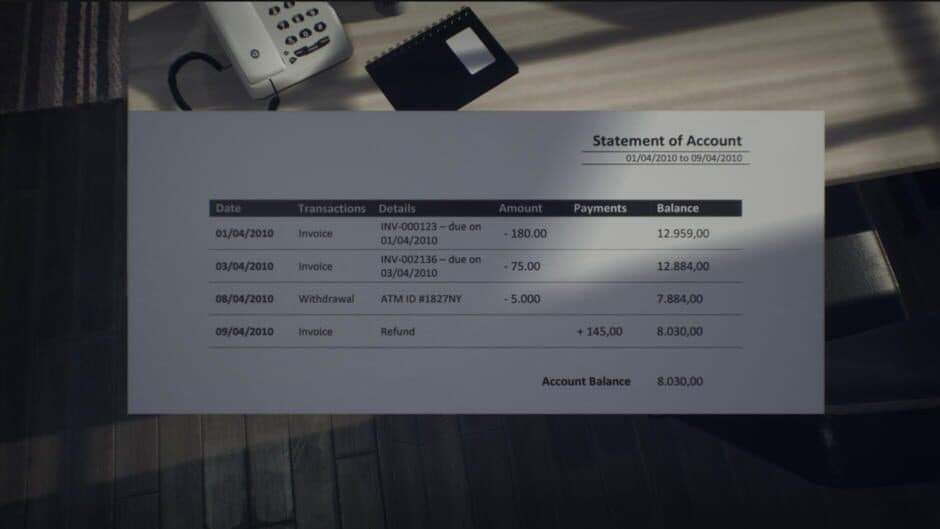 The Evidence screenshot 1