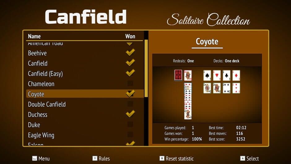 Canfield Solitaire Collection screenshot 1