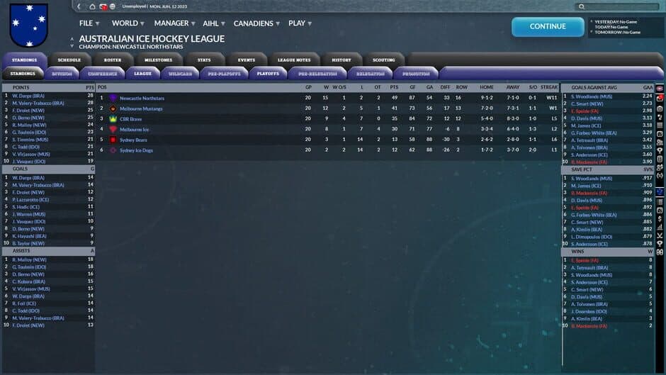 Franchise Hockey Manager 9 screenshot 1