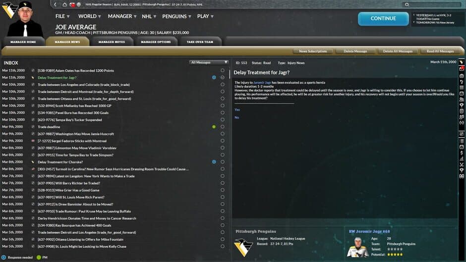 Franchise Hockey Manager 9 screenshot 6