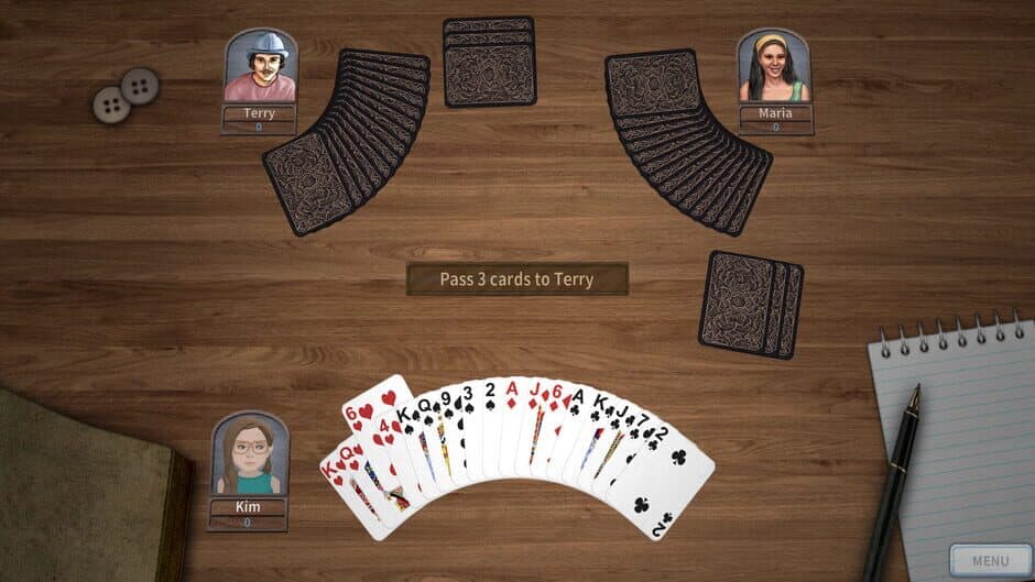 GrassGames Hearts 3 screenshot 4