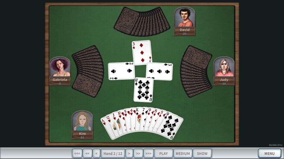 GrassGames Hearts 3 screenshot 2
