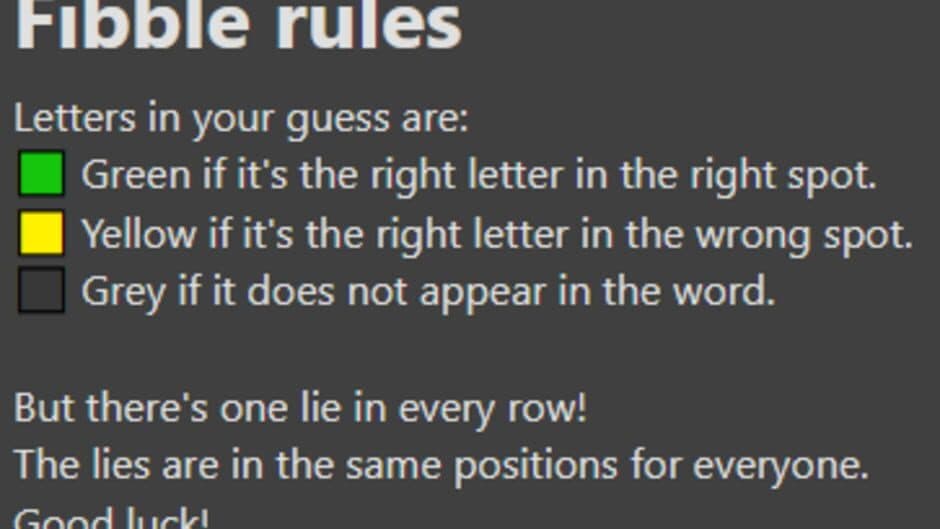 Fibble screenshot 1