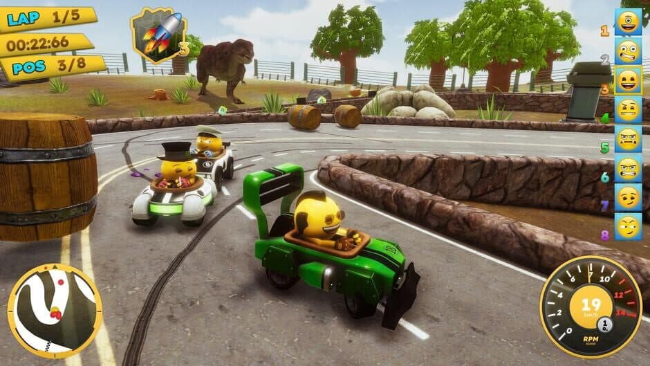 Emoji Kart Racer screenshot 1