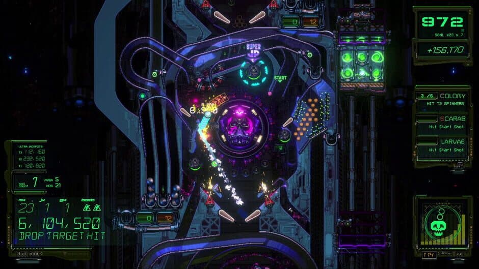 Xenotilt: Hostile Pinball Action screenshot 3