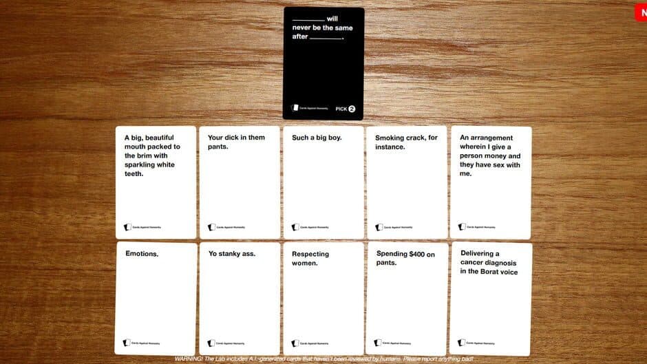 Cards Against Humanity Lab screenshot 1