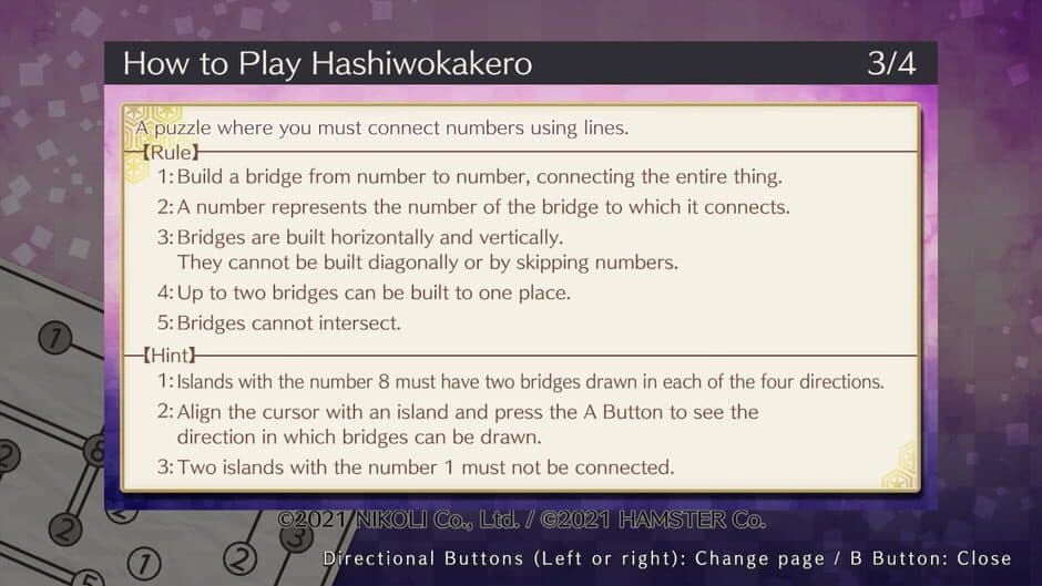 Puzzle by Nikoli S Hashiwokakero screenshot 3