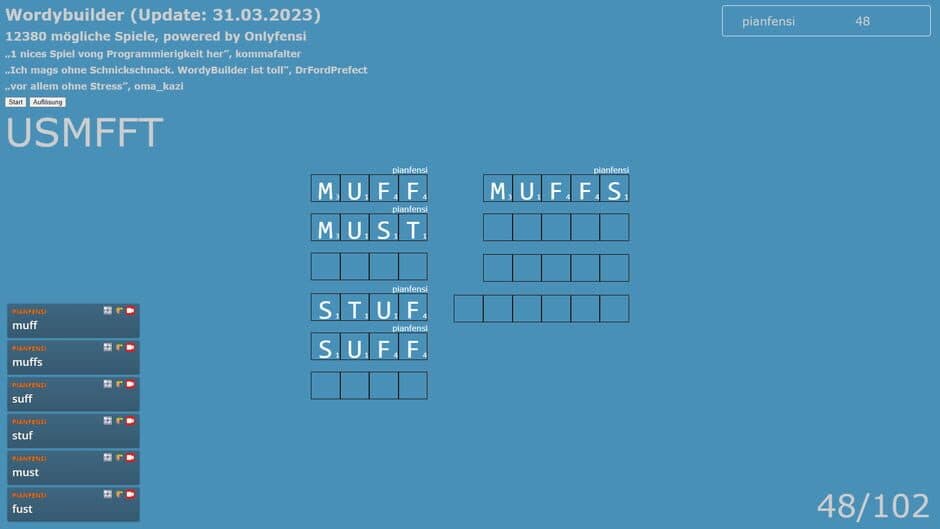 WordyBuilder screenshot 1