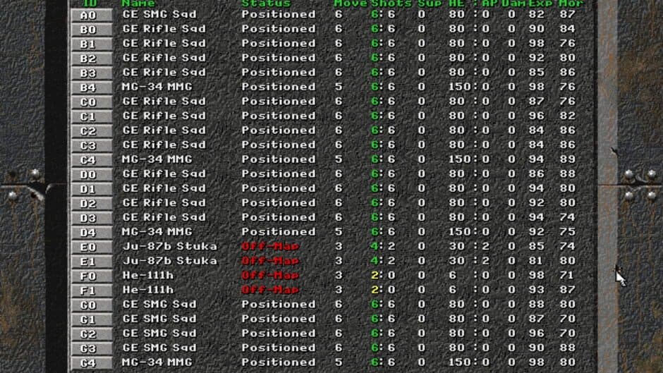 Steel Panthers screenshot 2