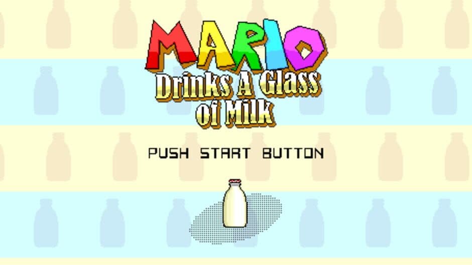 Mario Drinks A Glass of Milk screenshot 1
