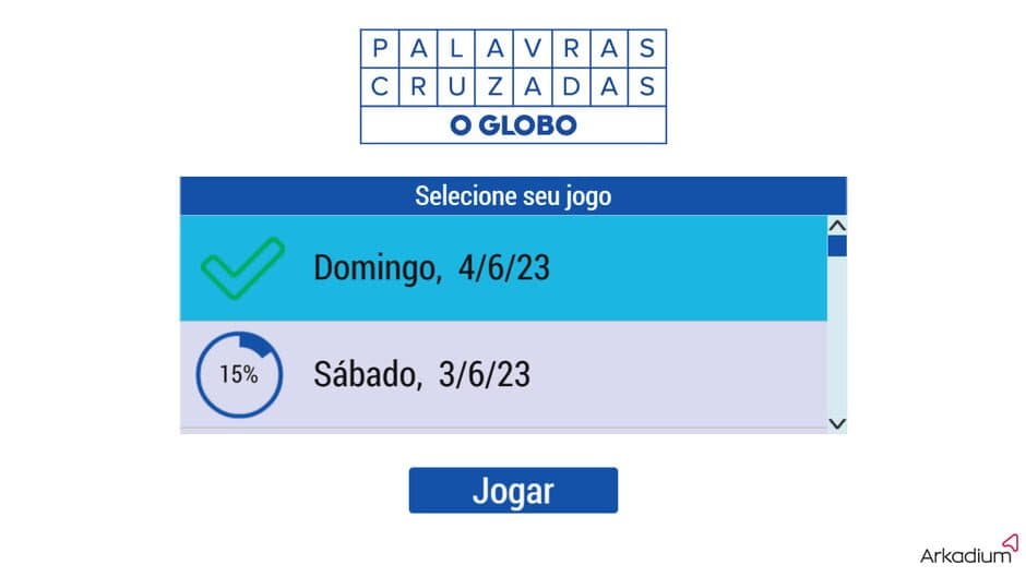 Palavras Cruzadas: O Globo screenshot 2