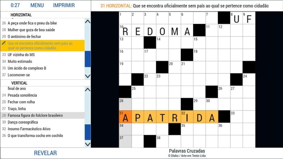 Palavras Cruzadas: O Globo screenshot 3