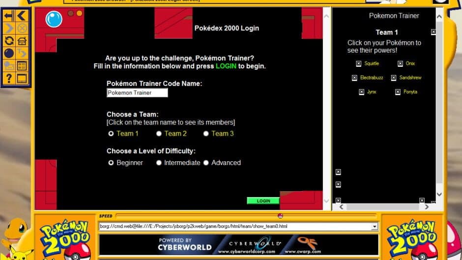 Pokémon 2000 Adventure Game screenshot 3