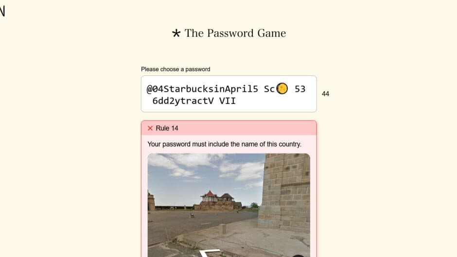 The Password Game screenshot 1