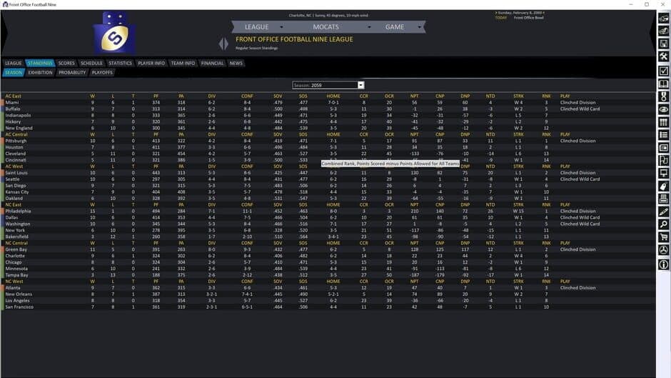 Front Office Football Nine screenshot 7