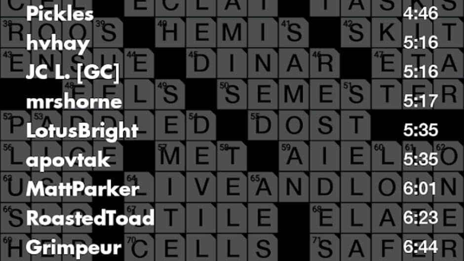 Crosswords screenshot 1