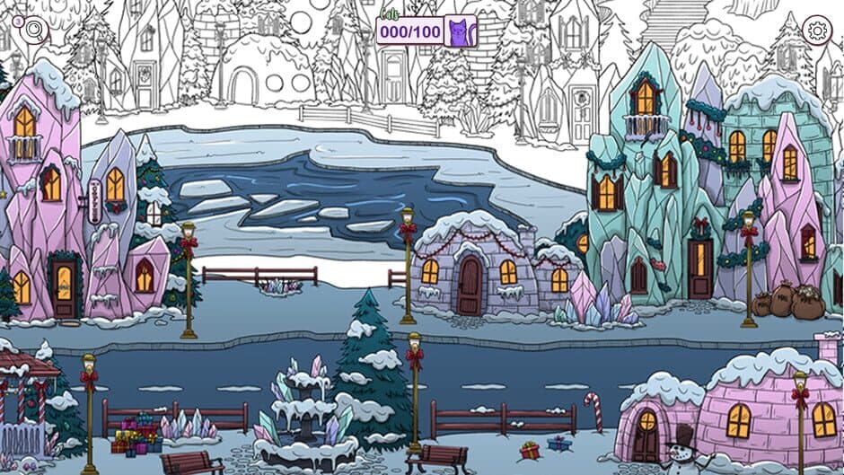 Hidden Cats in Santa's Realm screenshot 1