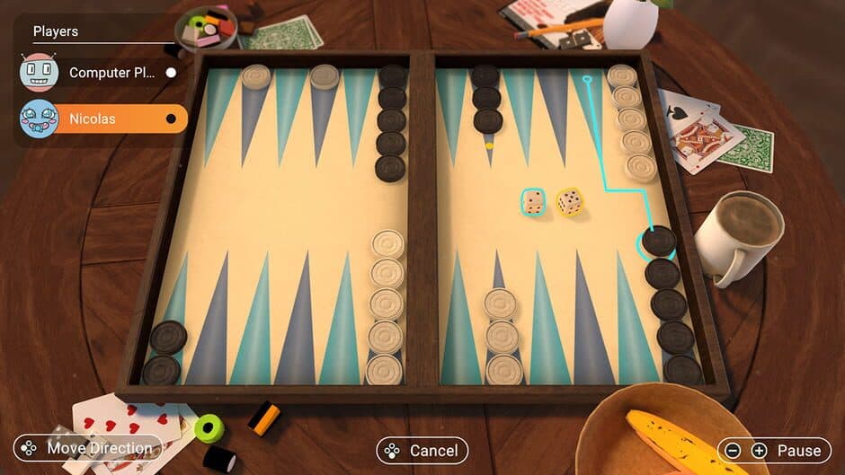 3in1 Game Collection: Backgammon + Checkers + Mills screenshot 1