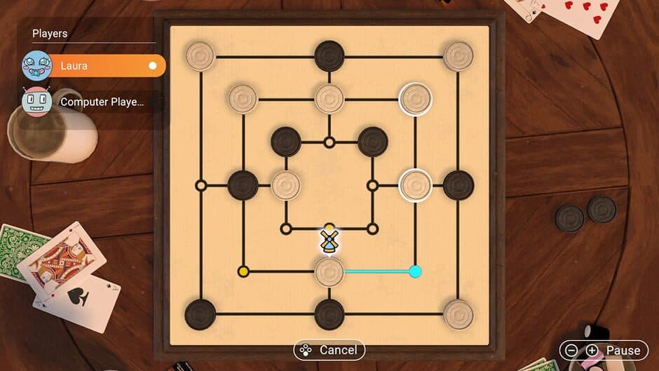 3in1 Game Collection: Backgammon + Checkers + Mills screenshot 5