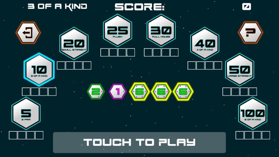 Poker Dice Solitaire Future screenshot 3