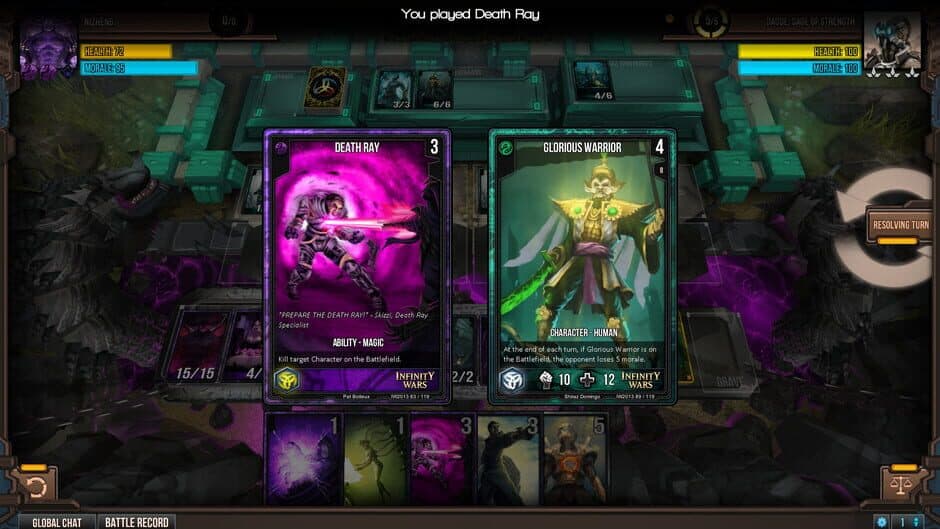 Infinity Wars: Animated Trading Card Game screenshot 1