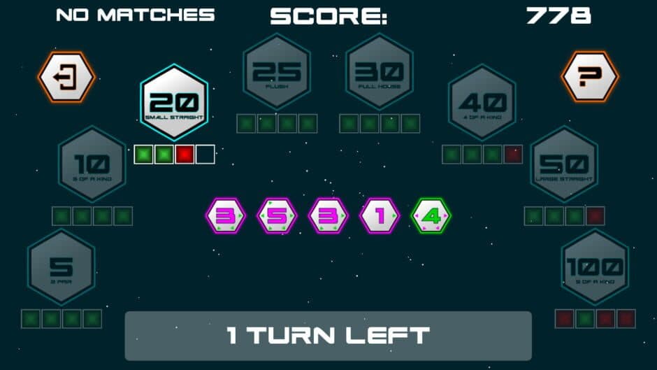 Poker Dice Solitaire Future screenshot 6