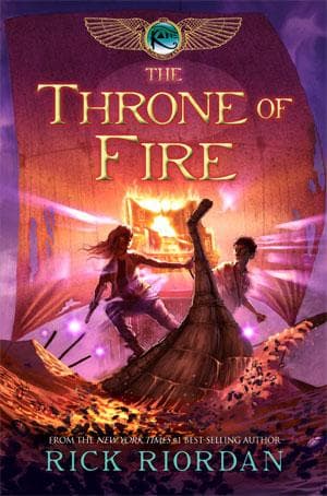 The Throne of Fire cover backdrop