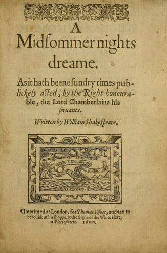 A Midsummer Night's Dream cover backdrop