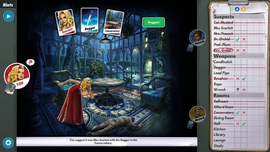 Clue/Cluedo: Classic screenshot 1