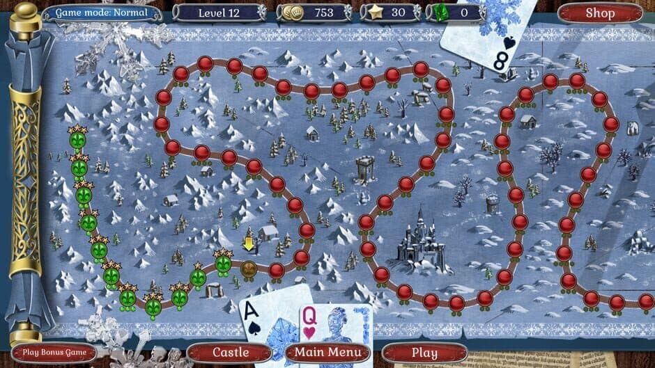 Jewel Match Solitaire Winterscapes screenshot 7